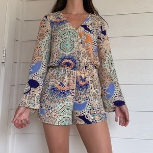 Geometric Patterned Romper